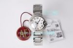 AF Factory Cartier Ballon Bleu 28MM Swiss Quartz Watch White Dial Diamond Bezel